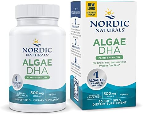 Algae DHA, 500mg - 60 softgels