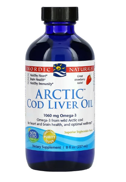 Arctic Cod Liver Oil, 1060mg Strawberry - 237 ml.