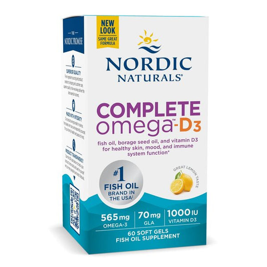 Complete Omega-D3, 565mg Lemon - 120 softgels