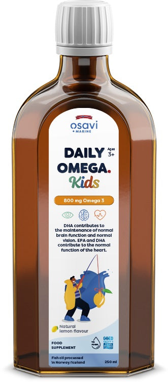 Daily Omega Kids, 800mg Omega 3 (Natural Lemon) - 250 ml.